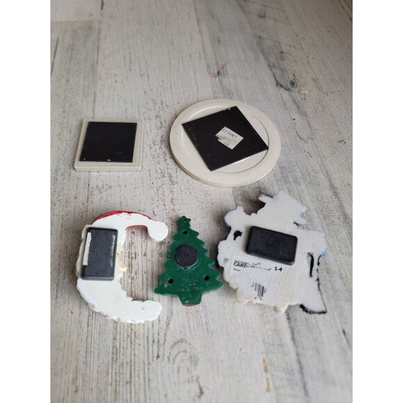 Vintage Santa Claus variety magnet snowman set tree decor - Picture 7 of 7